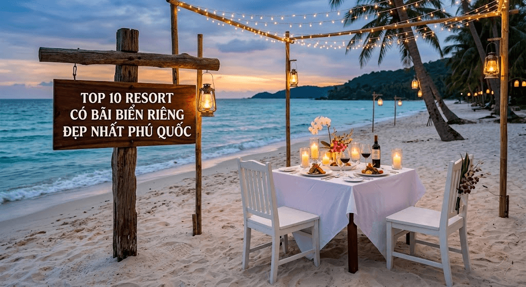 Khám Phá Top 10 Resort Có Bãi Biển Riêng Đẹp Nhất Phú Quốc: Bí Mật Nơi Đảo Ngọc - Đưa đón sân bay Phú Quốc